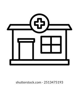 Ícone de bem-estar Amenidades linha vetor ilustração