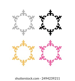 WELLNESS AYURVEDA SPA RESORT SIGN SYMBOL LOGO VECTOR ISOLATED ON WHITE