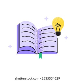 Bem-estar e uma vida equilibrada. Ícone de crescimento intelectual e criativo. Ilustração plana vetorial isolada em um fundo branco.