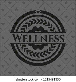 Wellness black emblem. Vintage.