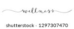 WELLNESS brush calligraphy icon