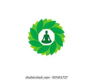 Wellness Care Logo Design Template Element
