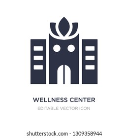 wellness center icon on white background. Simple element illustration from Buildings concept. wellness center icon symbol design.