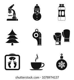 Wellness center icons set. Simple set of 9 wellness center vector icons for web isolated on white background