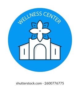 Wellness Center – Spa and Relaxation Services for Guests with Editable Stroke