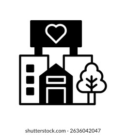 Wellness Centre Icon Outline Vector Illustration