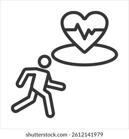 Wellness Challenge Icon Vector Illustration Outline