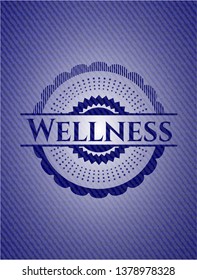 Wellness emblem with jean high quality background