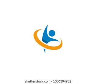 Wellness fitness logo 