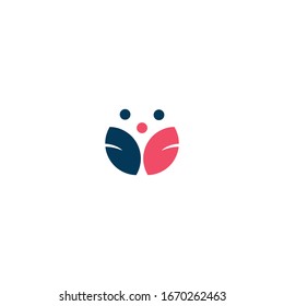 Design und kreatives Symbol für Wellness-Blumen