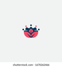 diseño de logotipo floral wellness y símbolo creativo