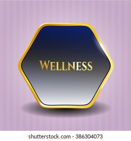 Wellness golden emblem