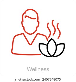 Wellness and health icon concept