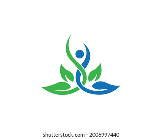 Wellness And Health logo Design vector template.