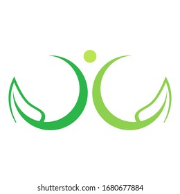 Wellness health logo template vector icon design