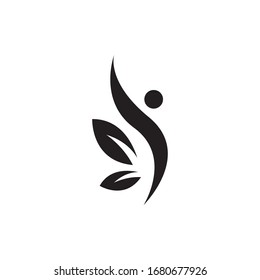 Wellness health logo template vector icon design