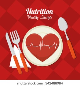 Wellness healthy lifestyle icons graphic design, vector illustration