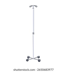 Bienestar Hidratación IV Drip Stand Dibujos Animados. Cuidado de la Salud RE, Clínica Médica, Nutrición Vitaminas Bienestar Hidratación IV Drip Stand Signo. Símbolo aislado Ilustración vectorial