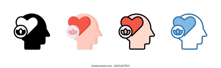 Elemento de icono de bienestar para el diseño