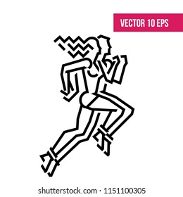 Wellness icon. Runners, Running icon. Sport icon. 10 eps vector, flaticon
