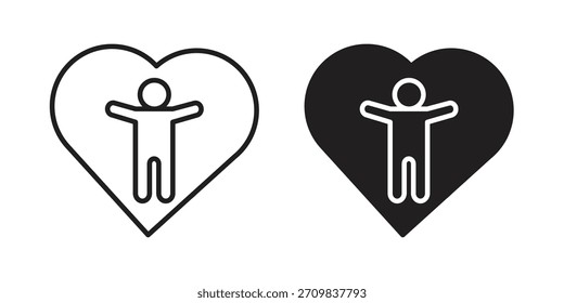 Icono de bienestar Vector de diseños modernos planos y de carrera