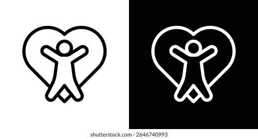 Wellness icon vector simple element illustration editable