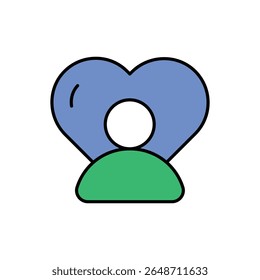 Wellness Icon Icon vector stock illustration