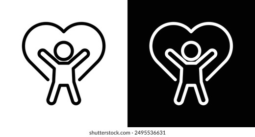 Conjunto de Ilustración vectorial de iconos de línea de bienestar.