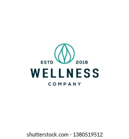 Wellness logo design concept. Universal wellness logo.
