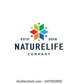 Wellness logo design concept. Universal wellness logo.