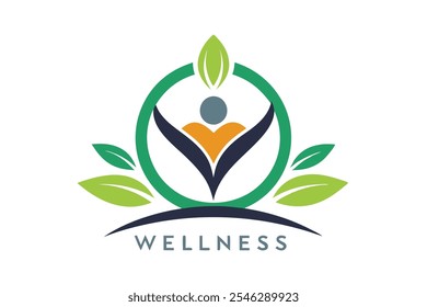 wellness logo design modern professional logo