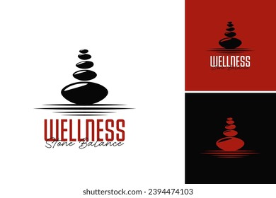 Wellness logo design suitable for health and wellness businesses. It conveys a sense of balance, harmony, and holistic well being, making it perfect for yoga studios, spas, and wellness centers.