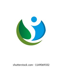 wellness logo design vector