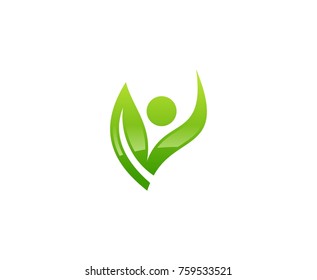 Wellness logo leaf