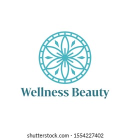 Wellness Logo Simple Clean Modern Design Stock Vector (Royalty Free ...