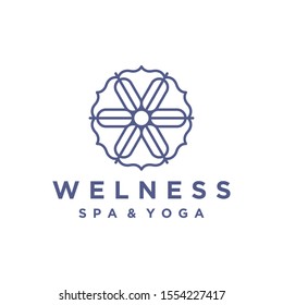 Wellness Logo Simple Clean Modern Design Stock Vector (Royalty Free ...