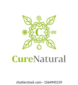 Wellness logo with a simple and clean modern design with elegant line art style for yoga massage or spa and beauty business.