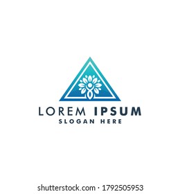 wellness logo template. human character logotype. holistic health icon nature design vector