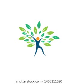 Wellness logo template vector icon