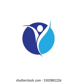 Wellness logo template vector icon