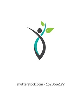 Wellness logo template vector icon