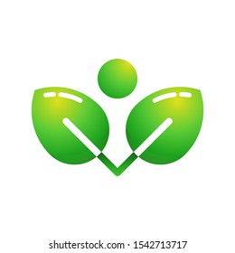 Wellness logo template vector icon design