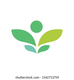 Wellness logo template vector icon design