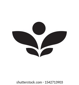 Wellness logo template vector icon design