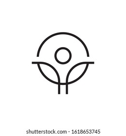 Wellness logo template vector icon design