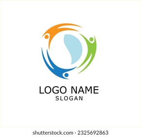 Icono vectorial de la plantilla de logotipo de Wellness