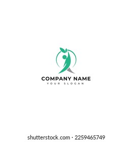 wellness logo vector design template