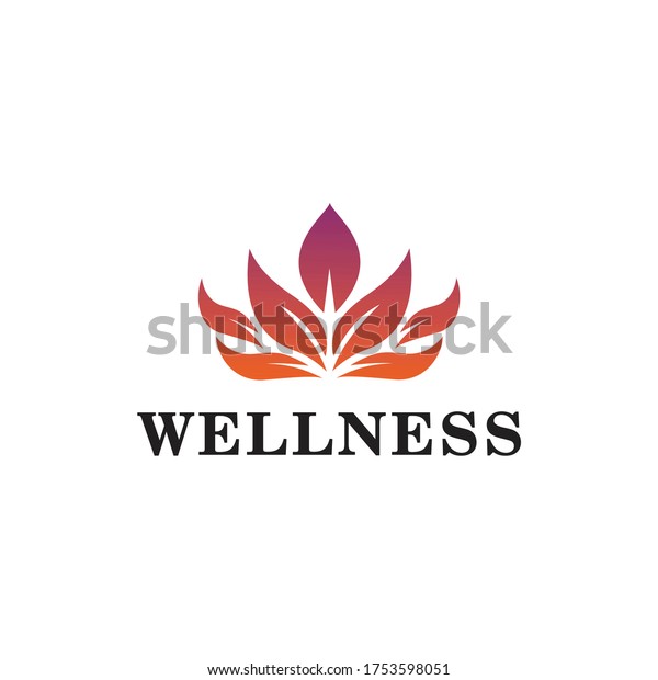 Wellness Logo Vector Symbol Beauty Stock Vector (Royalty Free) 1753598051