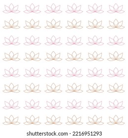 Wellness Lotusa fondo blanco, patrón, textura aislada en blanco