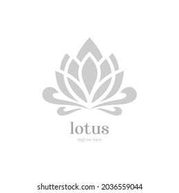 Wellness luxury Lotus logo for healthy company